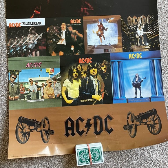 AC/DC retro 2004 door poster. 21”X62” - Picture 3 of 13